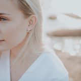 Anker enkle sølvøredobber