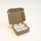 Konfekteske for 4 biter sjokolade