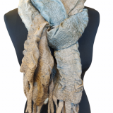 Deilig silkeskjerf med merinoull