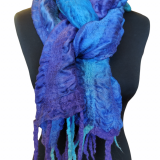 Deilig silkeskjerf med merinoull