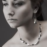 Blåskjell med 6 perler