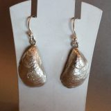 Blåskjell øredobb heng