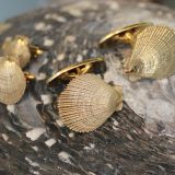 Kamskjell slipslenke forgylt/oksidert