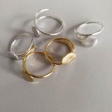 LUNA ring liten regulerbar forgylt