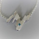 Northern Light necklace Blue Sky Topas