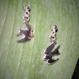 Svale øredobber mini heng – Swallow earrings mini