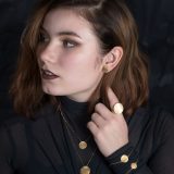 LUNA smykke 16mm forgylt