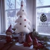 Vinterhvit tre med kvist (38 cm)