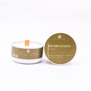 Botanisk Candle Kitchen Lemon Naturlig Duftlys - Rapsvoks og Naturlige Duftoljer - 40 g