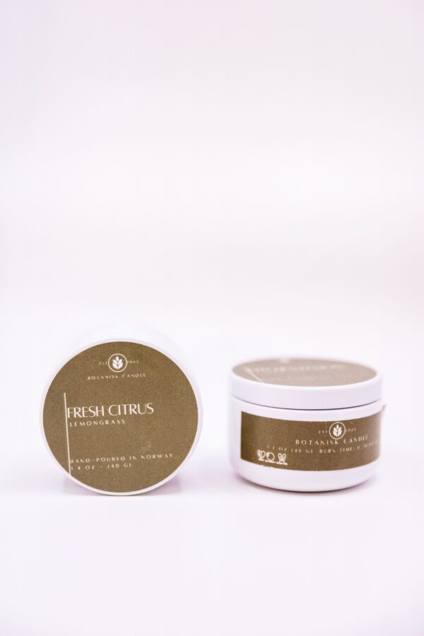 Botanisk Candle Naturlig Duftlys Fresh Citrus - 40 g - Bilde 2