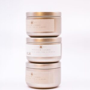 3 Naturlige Duftlys Tin Travel Kolleksjon