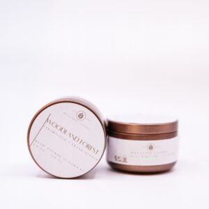 Botanisk Candle Naturlig Duftlys Tin Travel - Woodland Forest - Sandeltre og Frankincense