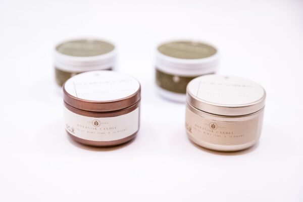 Woodsy Cinnamon ( Kanel) Naturlig DuftlysTin Travel - Bilde 2