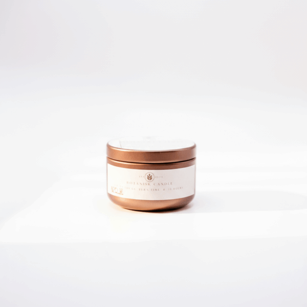 Woodsy Cinnamon ( Kanel) Naturlig Duftlys Tin Travel - Image 2