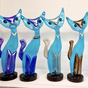 Produkter i glass, sølv, betong og annet